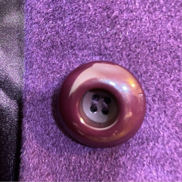 NWT Pendleton Wool Angora Career Compliments Coat; Mid Length; Deep Purple - Picture 6 of 13